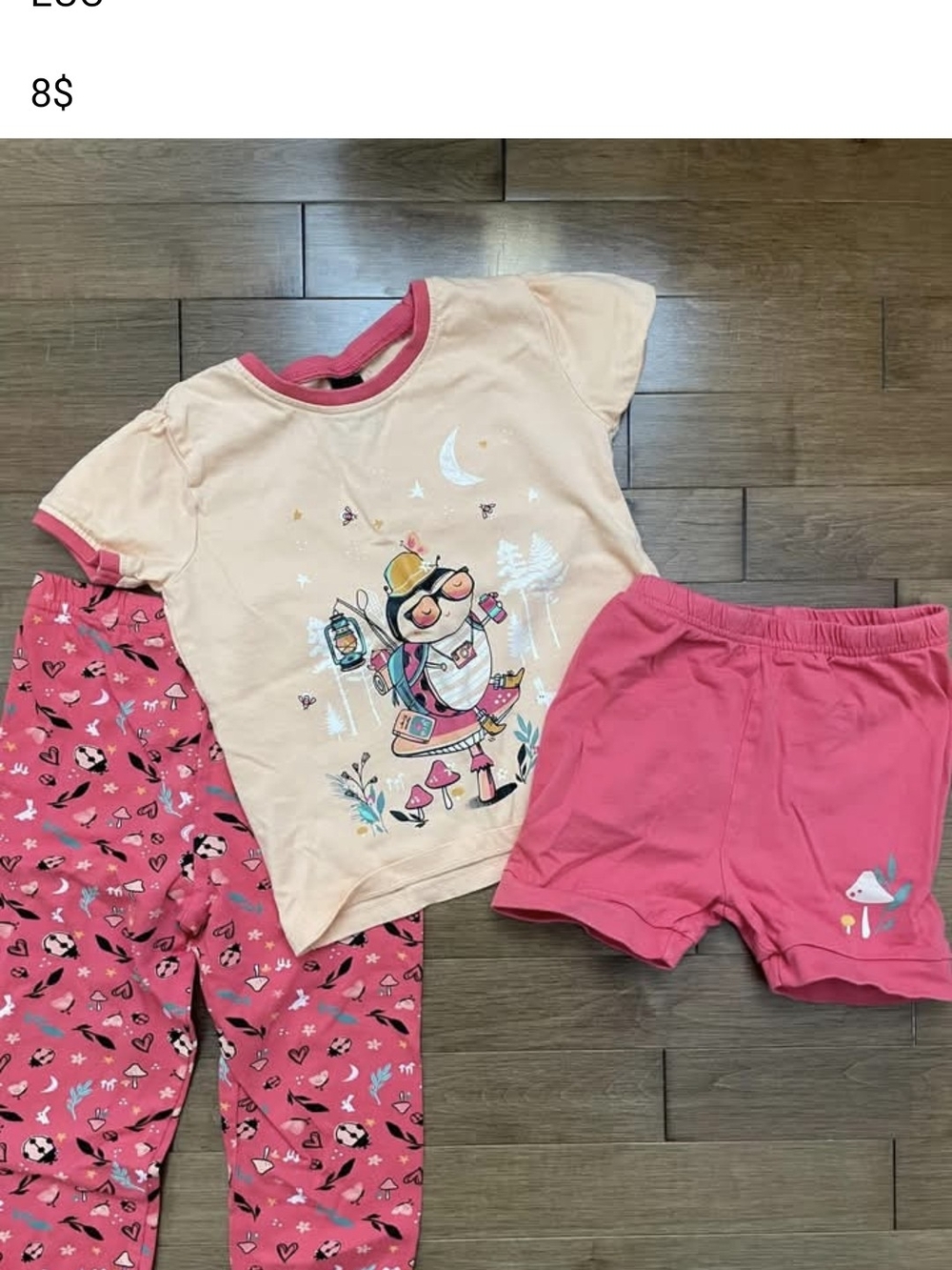 Girls Pajama Set - 3-Piece